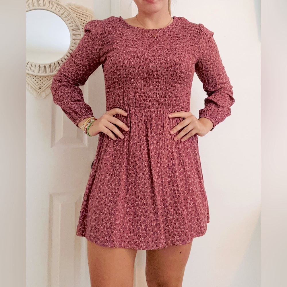 Long Sleeve Floral Dress